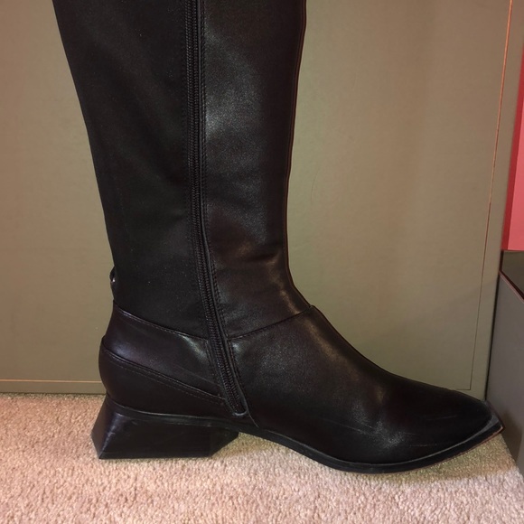 BCBG Black Leather Boots - Picture 4 of 6